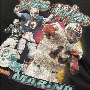 Mitchell & Ness Black Dan Marino Graphic Tee